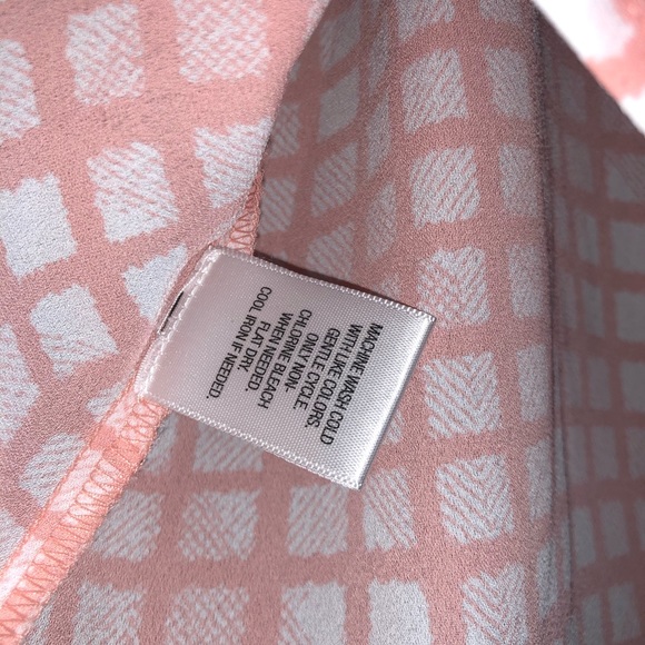 Candies Coral gingham button up tank top size s - Picture 5 of 7